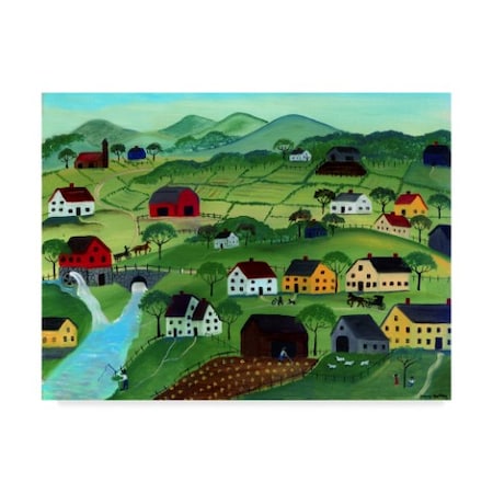 Cheryl Bartley 'Countryside' Canvas Art,35x47